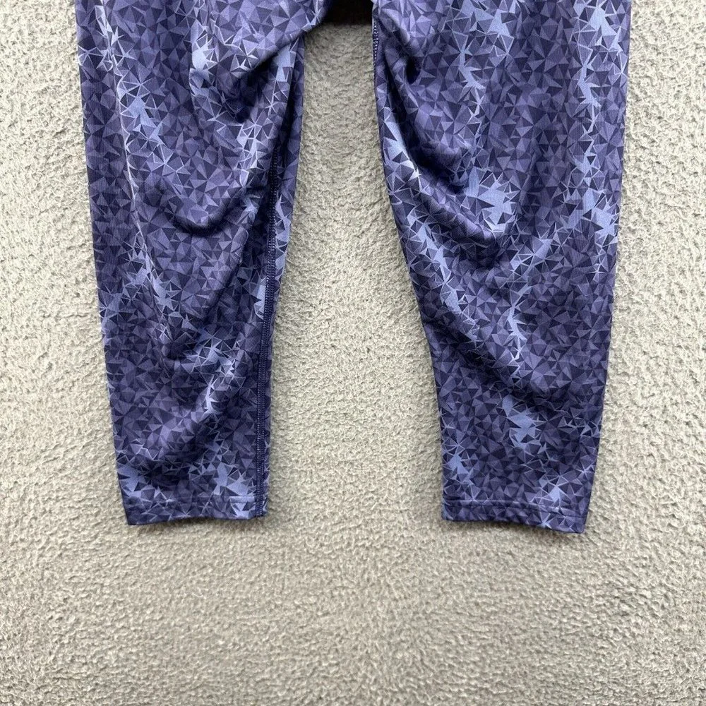 Puma Leggings Women's Small Purple Geometrical Print‎ Capri Leggings